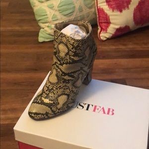 Snake Skin Ankle Boot